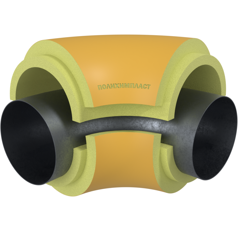 Отвод ППУ в стеклопластиковом покрытии